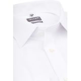 OLYMP - Effen Overhemd - Wit - 100% Katoen - Kent Kraag