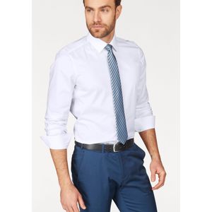 OLYMP Level Five Overhemd Extra Lange Mouwen Body-Fit Wit