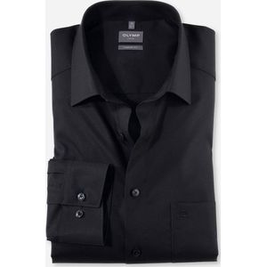 OLYMP - Luxor - Overhemd - Zwart - Comfort Fit