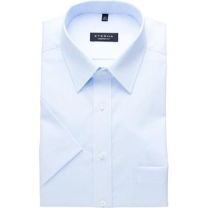 ETERNA comfort fit overhemd, korte mouw, poplin heren overhemd, blauw