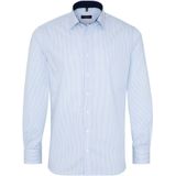ETERNA - Overhemd - Lichtblauw - 100% Katoen - Lange Mouw, Modern Kent Kraag