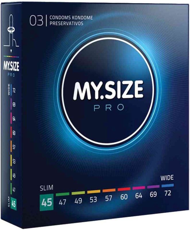 MY.SIZE Pro 45 mm Condooms 3 stuks