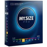 MY.SIZE PRO condoommaat 3, 53 mm, 36 condooms - Perfecte pasvorm en een geschikte maat voor elke man