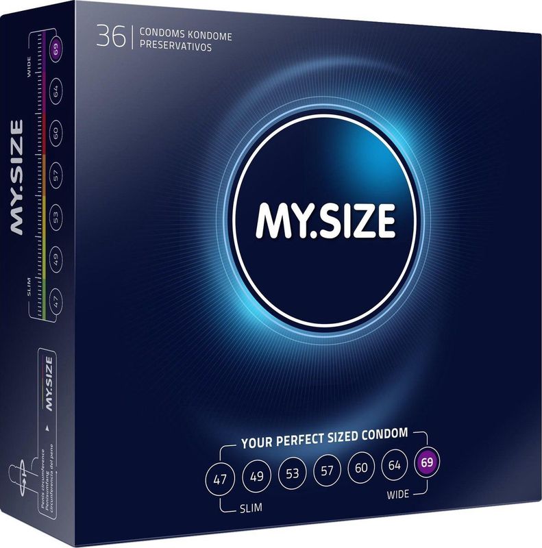 My Size - Natural Latex Condom 69 Width 36 St.