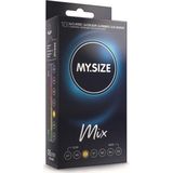My.Size - Mix - Préservatifs - Transparant - 10 Stuks, 53 mm, Natuurlijk Latex