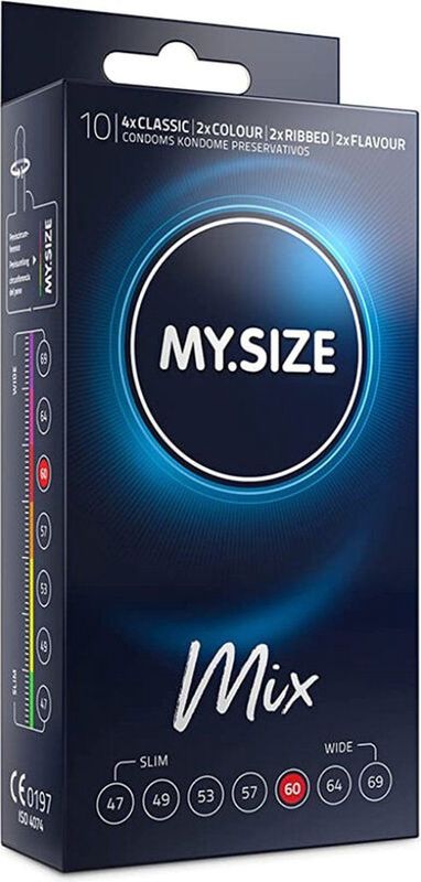 MY.SIZE Mix 60 mm Condooms - 10 stuks