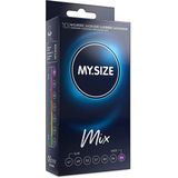 MySize - Mixverpakking - 4 Classic - 2 Gekleurde - 2 Geribbelde - 2 Met Smaakje