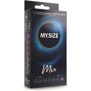 My.Size Mix condooms maat 7, 69 mm, standaardverpakking, inhoud 10 stuks
