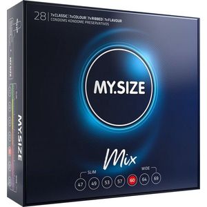 MySize PRO 60mm - Ruimere XL Condooms Mix - 28 stuks