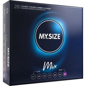 MySize Mix 69 - Assortiment Condooms In Maat 69mm 28 stuks