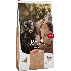 12,5kg MERA pure sensitive Senior Kalkoen & Rijst Hondenvoer