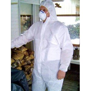 Tector Premium beschermend pak wegwerp-overall type 5/6 cat. 3 voldoet aan de EU-richtlijn voor persoonlijke beschermingsuitrusting, mt. XXXL