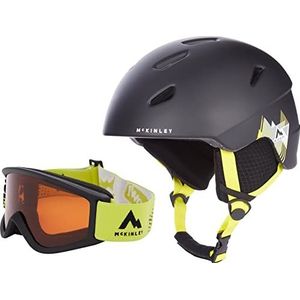 McKINLEY Unisex jeugd Pulse Hs-016 Skihelm, BLACK/YELLOW, S