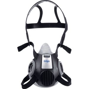 Dräger X-plore 3300 Halfgelaatsmasker - Zonder filters - Masker - M - Blauw