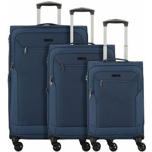 d&n Travel Line 6804 4-wiel kofferset 3st. blue