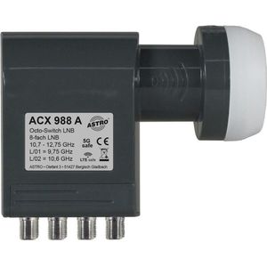 Astro Octo-Switch ACX 988 A voedingssysteem (Octo LNB, 40 mm), LNB, Grijs