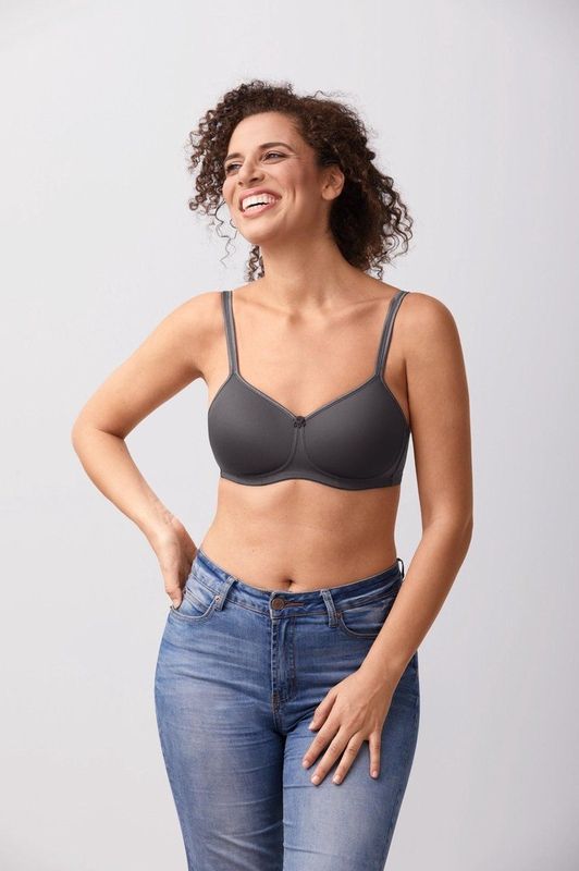 Amoena - Mara - Voorgevormde Prothese Bh - Dark Grey Melange