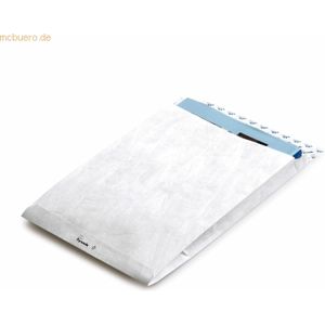 Tyvek 00011762 Vouwtas C4 met spitse bodem, zelfklevend, 100 stuks C4 (229 x 324 x 20 mm). 100 Stuk wit