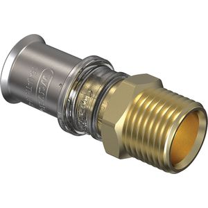 Wavin Tigris M5 Overgangskoppeling – 25 mm Pers × 1 inch (G1″) BSP Mannelijke Schroefdraad