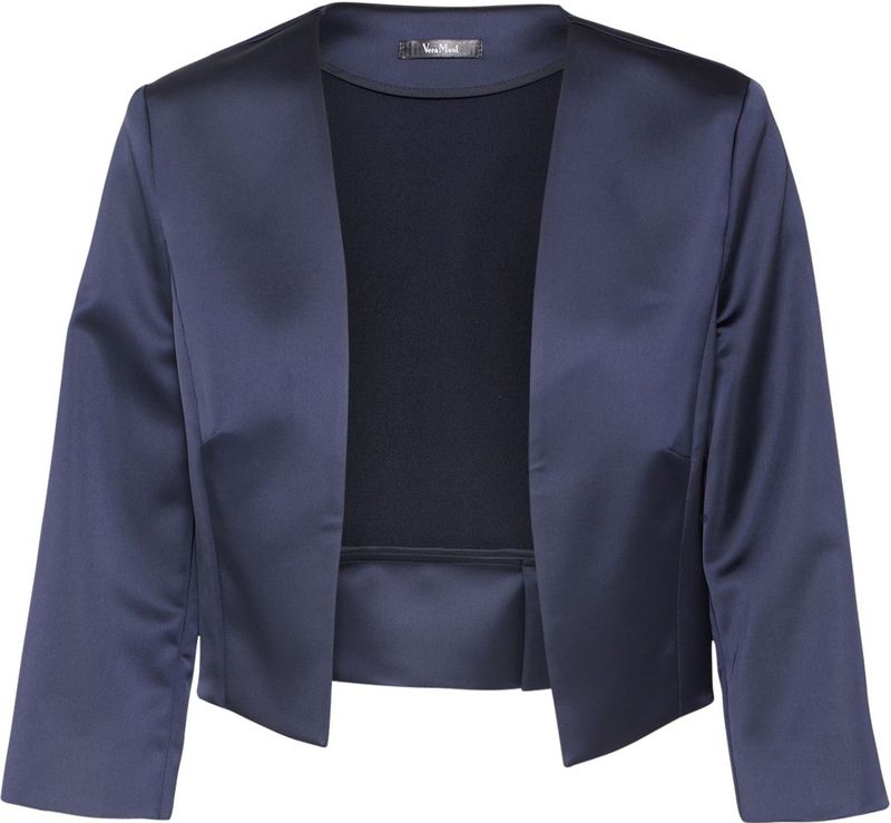 Vera Mont - Bolero Blazer - Blauw - Satijn