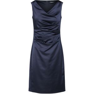 Vera Mont - Jerseyjurk - Satijn - Mouwloos - V-hals - Knielengte