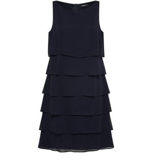 Vera Mont - Cocktailjurk - Donkerblauw - Gelaagde Look - Mouwloos