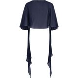 Vera Mont Dames Chiffonstola met Volant - Blauw
