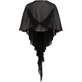 Vera Mont Dames Chiffonstola met Volant - Blauw