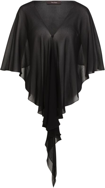 Vera Mont Dames Chiffonstola met Volant - Blauw