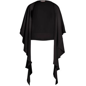 Vera Mont Chiffon sjaal voor dames, Zwart (Jet Black 9042)