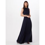 VM Vera Mont - Avondjurk - Nachtblauw - Chiffon - Gevoerde Zoom, Keyholesluiting, Mouwloos