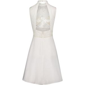 Vera Mont - Cocktailjurk - Wit - Elegant Kantinzet - 2XL