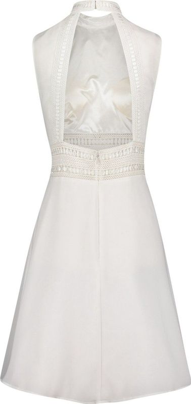 Vera Mont - Cocktailjurk - Wit - Elegant Kantinzet - 2XL