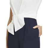 Jumpsuit - Crêpe - Color-Blocking - Mouwloos - Normale Pasvorm