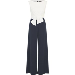 Jumpsuit - Crêpe - Color-Blocking - Mouwloos - Normale Pasvorm