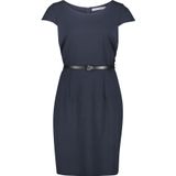 Betty Co. Korte Jurk - Blauw - Polyester/Viscose/Elastaan