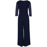 vera mont, Dames, Jumpsuits & Playsuits, Blauw, Maat: 2XS Jersey,