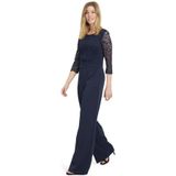vera mont, Dames, Jumpsuits & Playsuits, Blauw, Maat: 2XS Jersey,