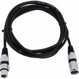 OMNITRONIC XLR-Kabel 3-polig, 1,5 m, schwarz