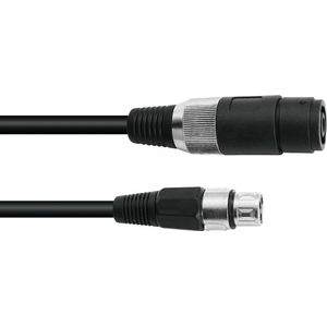 Omnitronic 30225600, Männlich, XLR (3-pin), Männlich, 1 m, Schwarz