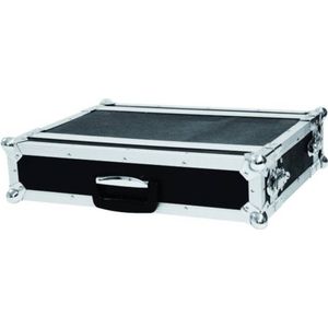 Roadinger flightcase 19 inch CO DD, 2U, 24cm diep, zwart