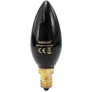 OMNILUX - C35 - Kaarslamp - 230V/40W - E-14 - UV