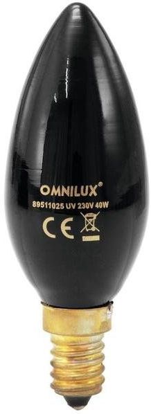 OMNILUX - C35 - Kaarslamp - 230V/40W - E-14 - UV
