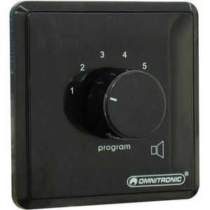 OMNITRONIC PA Program Selector mono bk