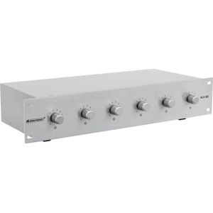 Omnitronic - ELA 6S - Zone LS Regelaar - Zilver - Ingebouwde Luidsprekers