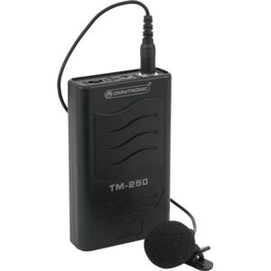 OMNITRONIC - TM-250 - VHF Pocket Transmitter Set - Inclusief Lavalier Microfoon