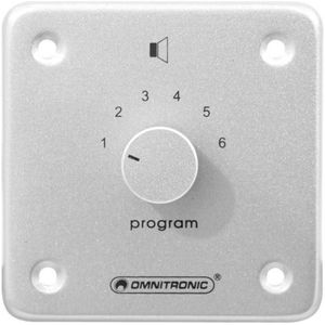 Omnitronic - ELA Programmakiezer - Luidsprekeronderdelen - Zilver - Aluminium