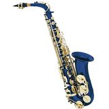 Dimavery 059415 SP-30 Saxofoon EB Altviool Blauw