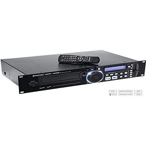 OMNITRONIC XCP-1400 CD-speler | met IR-afstandsbediening voor DJ | 40 seconden schokdemper