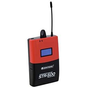 Omnitronic - STR500 - Pocket Ontvanger - IEM - Multifrequent - UHF - Draagtas
